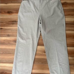 Men's Tailored Light Gray Dress Pants - Classic Business Trousers